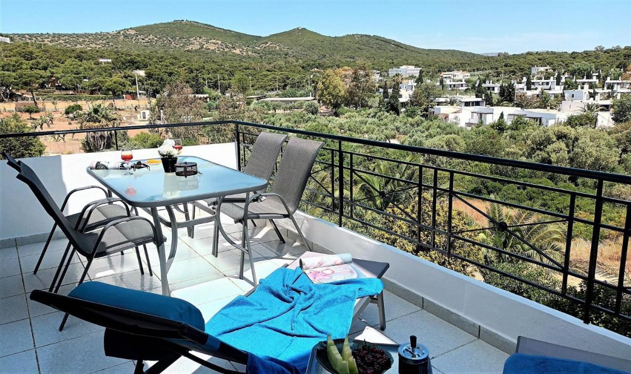 Dea Del Mare Complex In Front Of The Sea. Villa Sounion Eksteriør billede