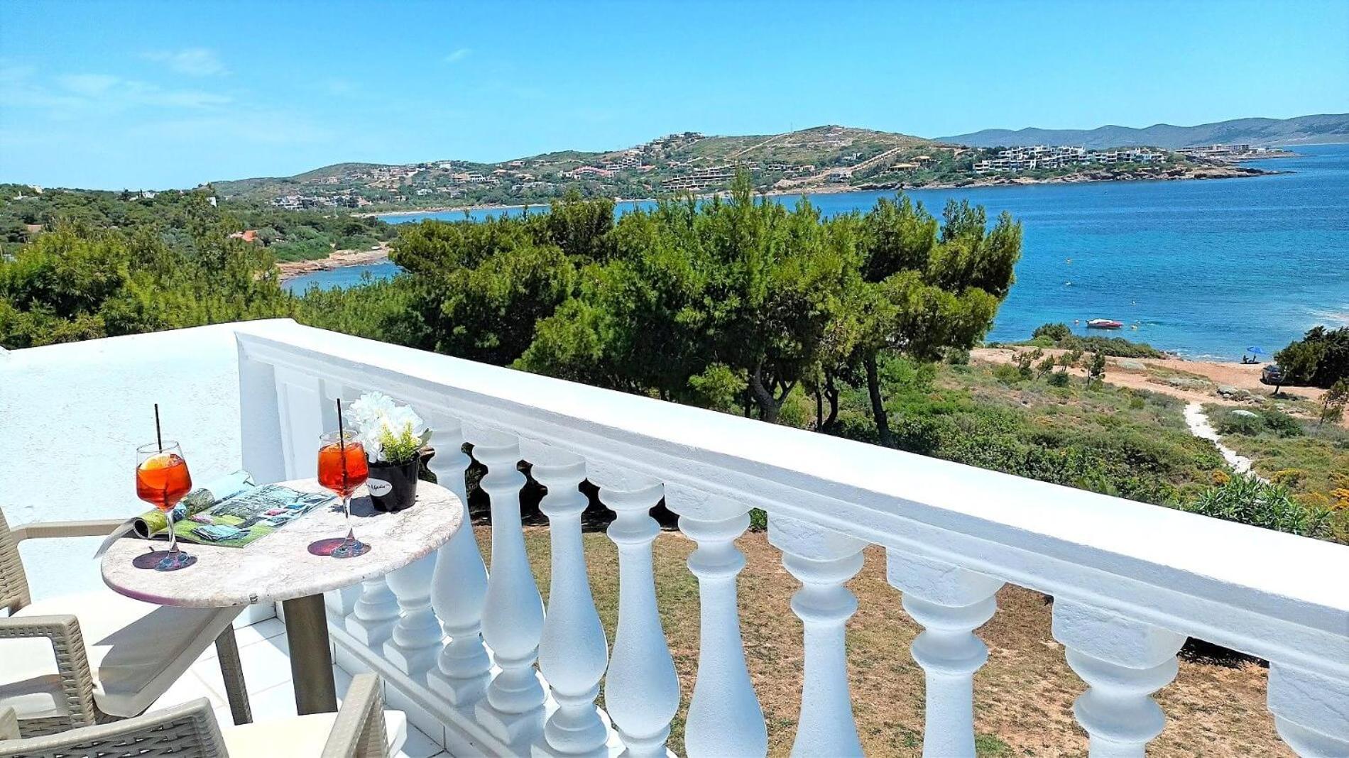 Dea Del Mare Complex In Front Of The Sea. Villa Sounion Eksteriør billede